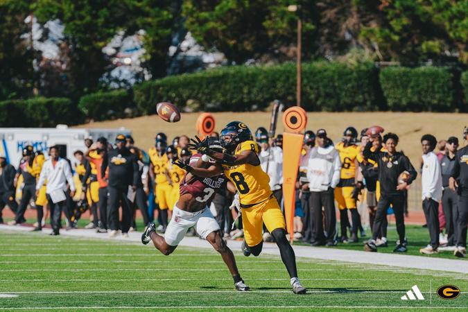 Alabama A&M and Grambling State battle during the Bulldogs' 61-31 homecoming win in Huntsville.