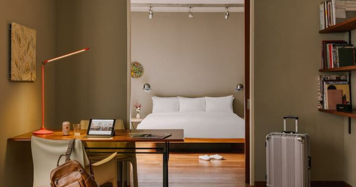 A guest room at The Chambers Hotel New York