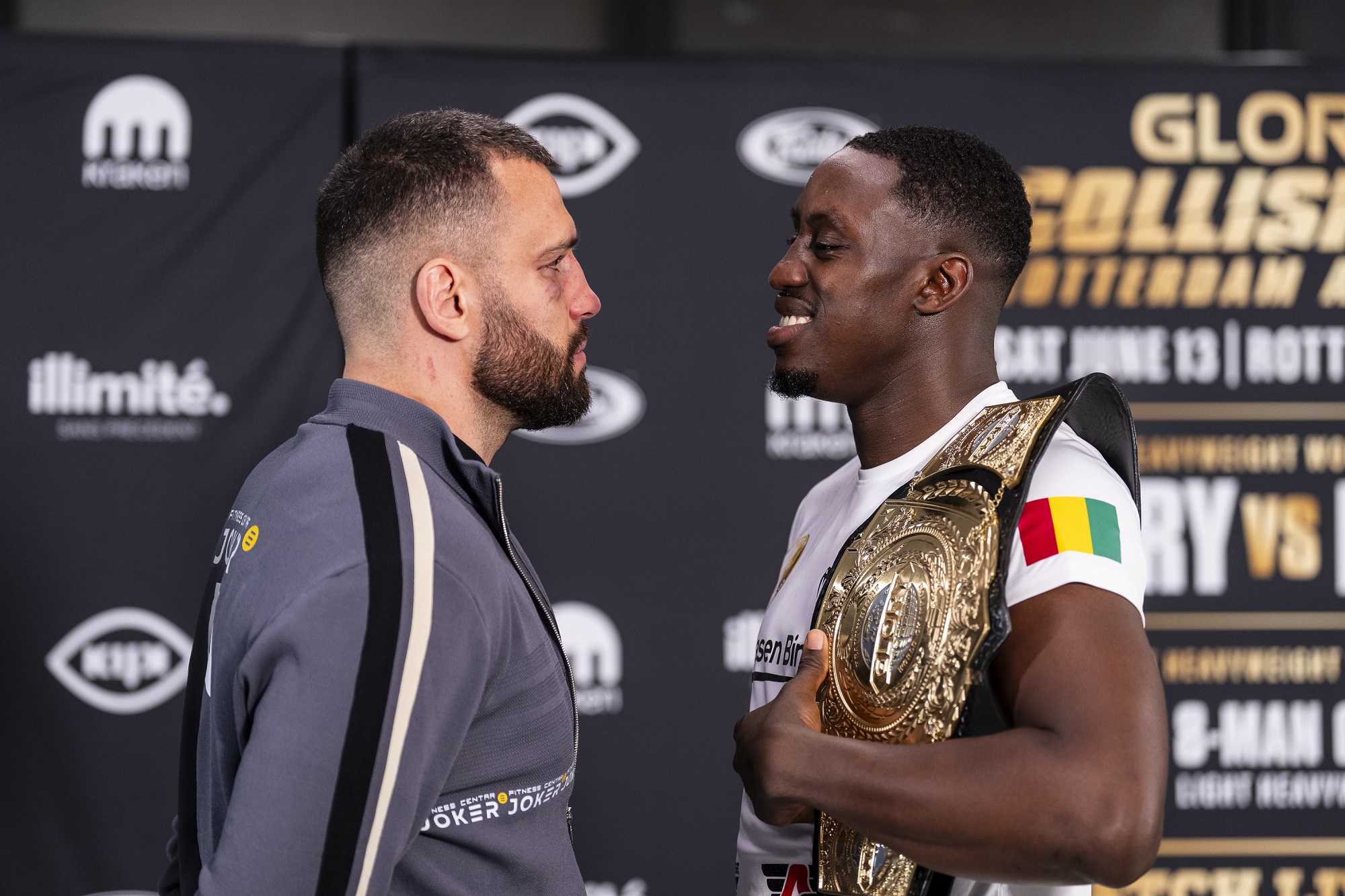 GLORY Heavyweight World Champion Mory Kromah defends his title against Antonio Plazibat at COLLISION 10 in Arnhem.