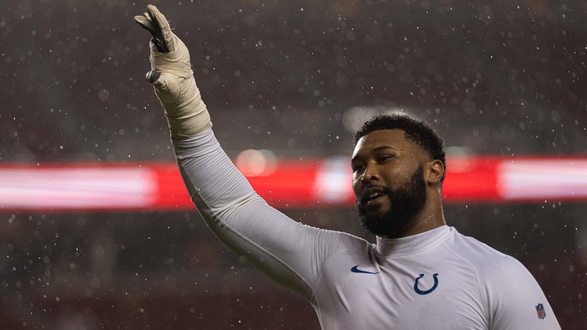 Indianapolis Colts defensive tackle DeForest Buckner, who was traded to the San Francisco 49ers on Oct. 27, 2026