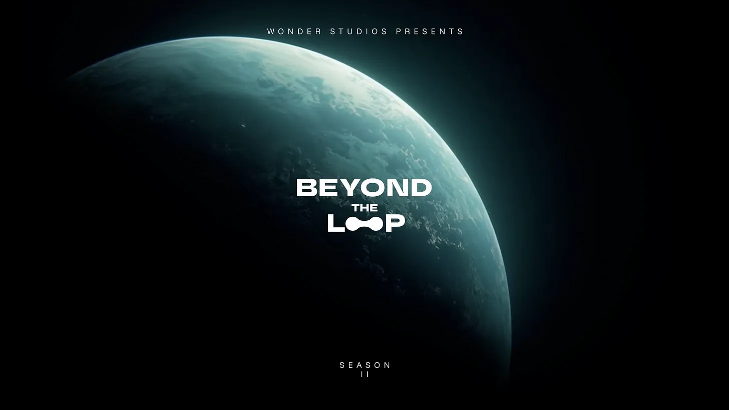 Official key art for Wonder Studios' anthology series Beyond the Loop, Season II