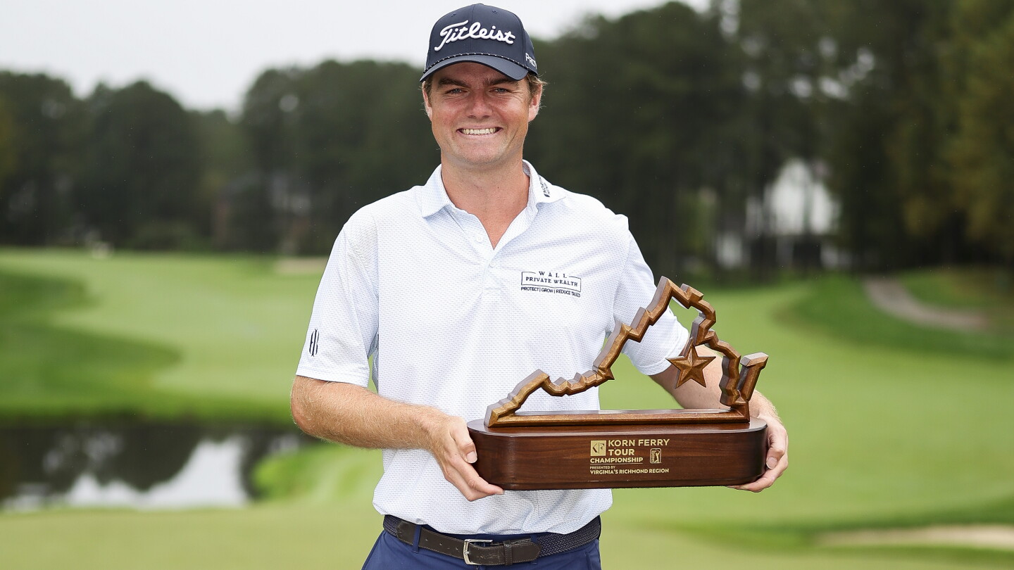 Austin Hitt won the Korn Ferry Tour Championship at The Federal Club in Virginia. (Photo: Golf Channel)