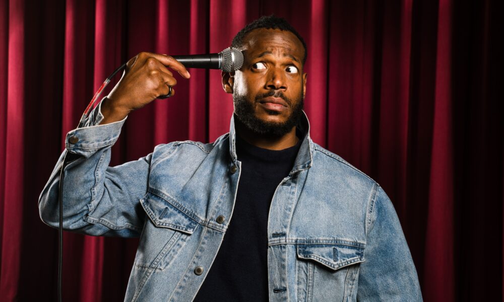 Marlon Wayans performing stand-up