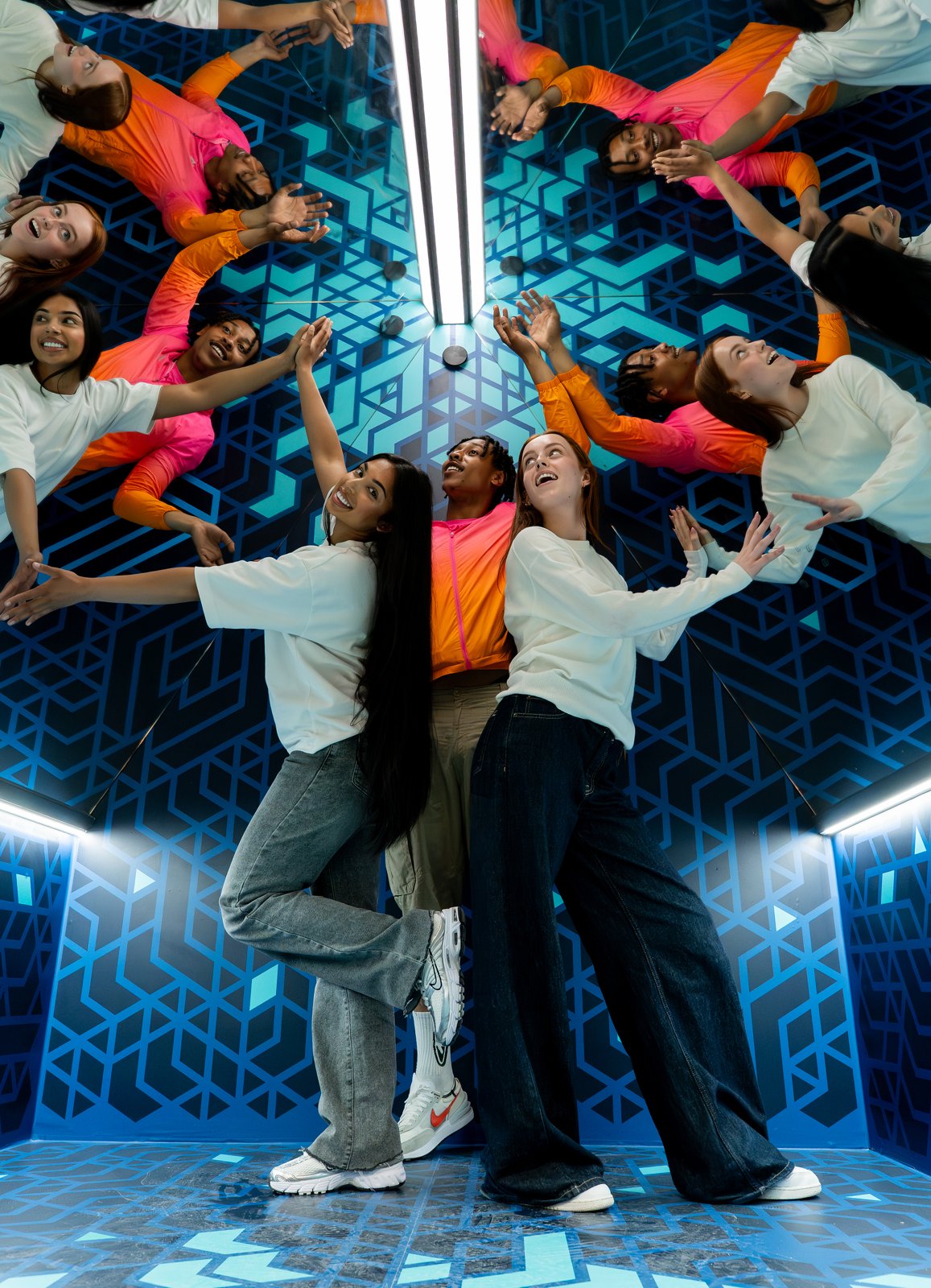Museum of Illusions Sacramento Clone Room exhibit