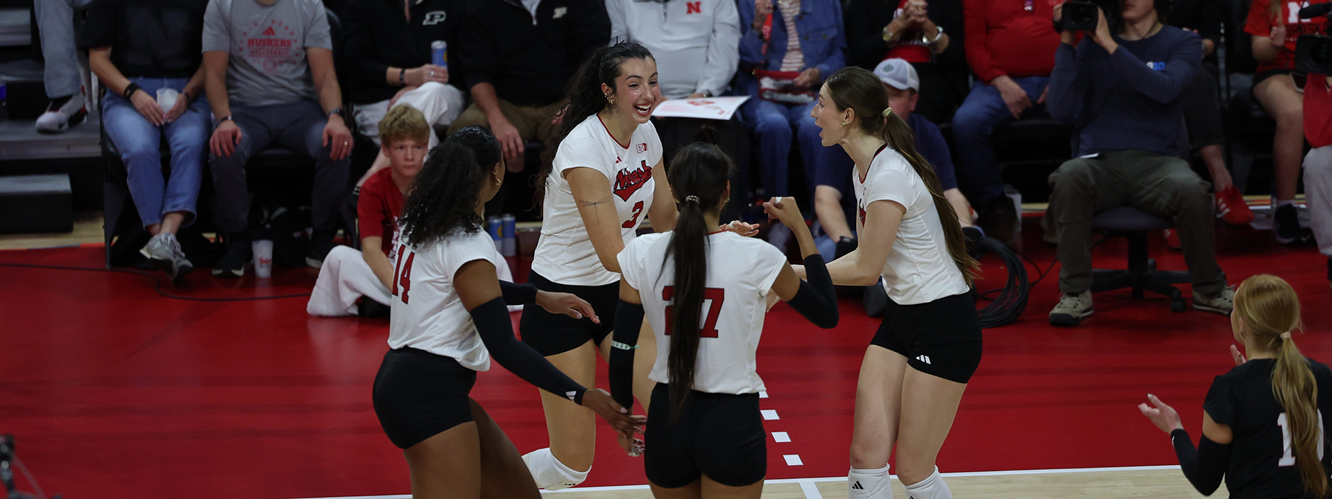 No. 1 Nebraska Stays Perfect, Turns Back No. 13 Purdue in Four Sets