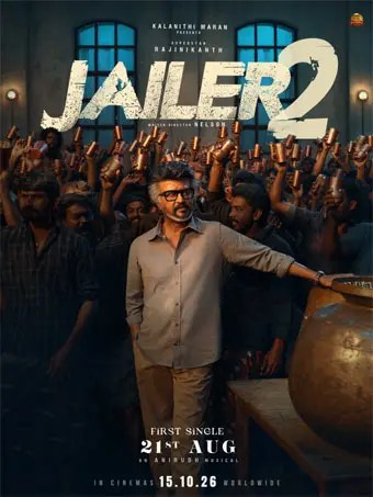 Rajinikanth on the official poster for Jailer 2