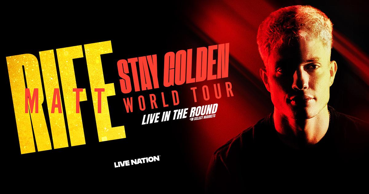 Matt Rife Stay Golden World Tour art