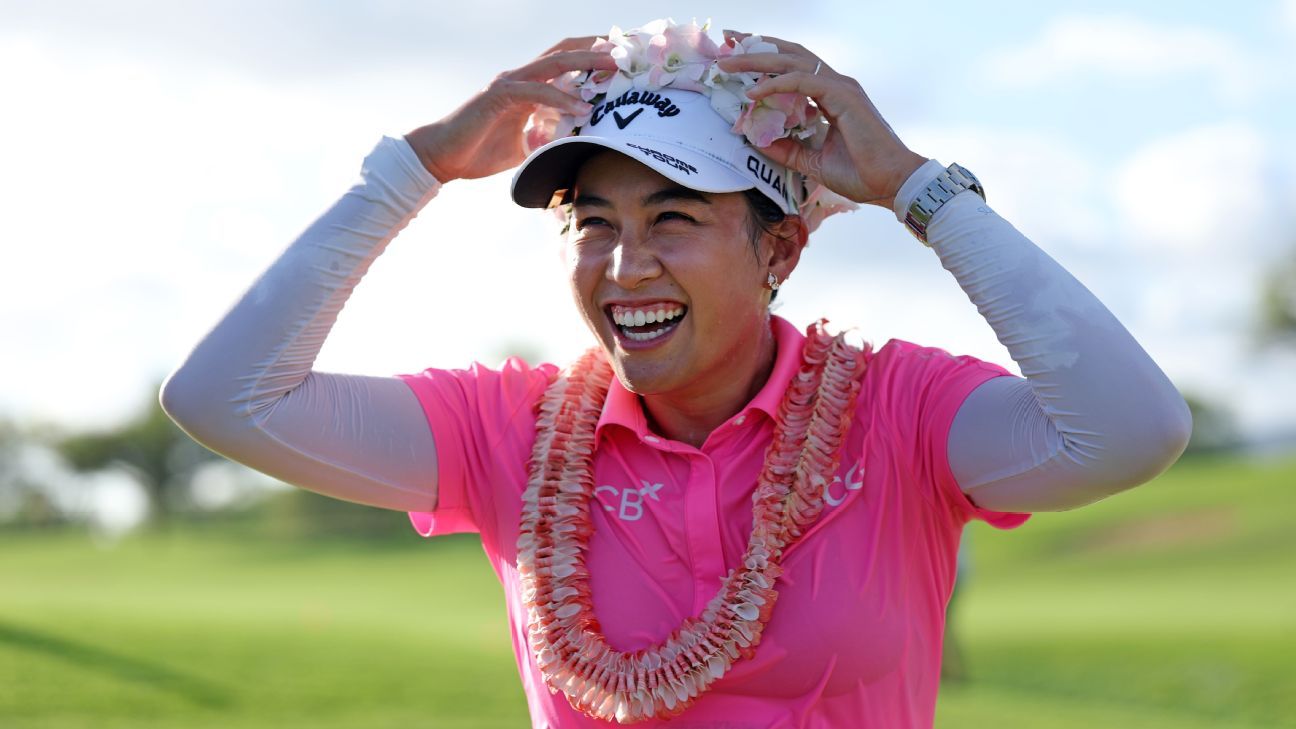 Jeeno Thitikul won the LOTTE Championship at Hoakalei Country Club in Hawaii. (Photo: ESPN/AP)