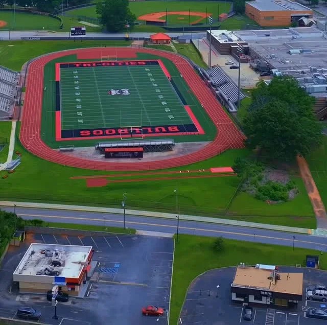 Tri-Cities High School stadium in East Point, home of the Bulldogs