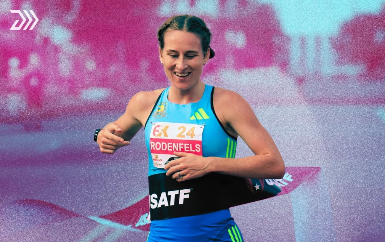 Annie Rodenfels racing on the roads