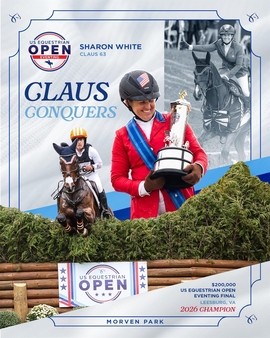 Sharon White with the trophy after winning the US Equestrian Open Eventing Final at Morven Park. (Photo: The Horse of Delaware Valley)